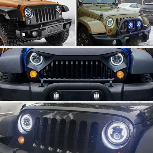 Pair 7" Inch LED Car Headlight Parts Round HI/LO Beam for Chevy Pickup Truck3100, US $127.67, image 19