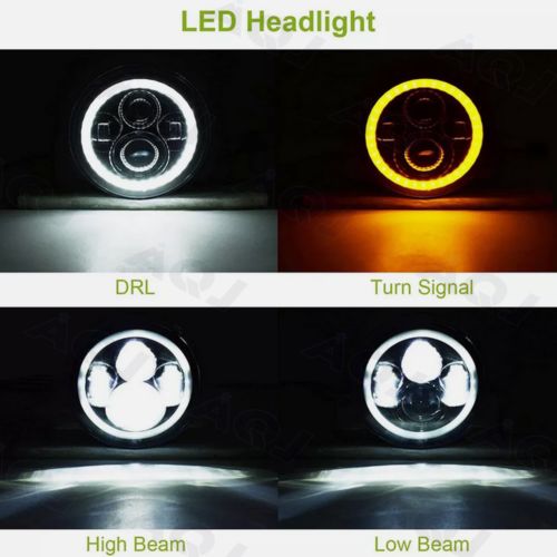 Pair 7" Inch LED Car Headlight Parts Round HI/LO Beam for Chevy Pickup Truck3100, US $127.67, image 24