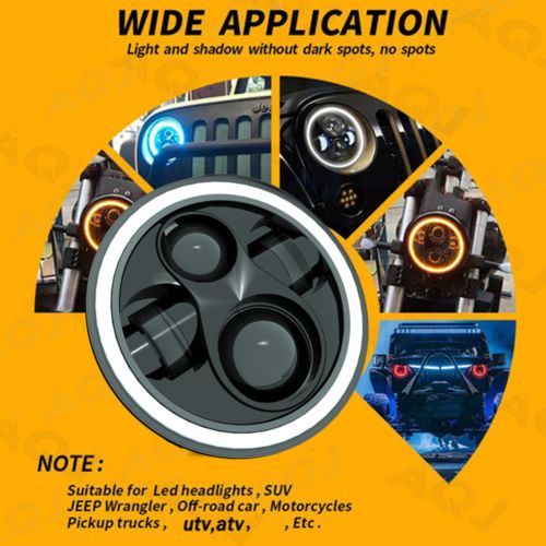 Pair 7" Inch LED Car Headlight Parts Round HI/LO Beam for Chevy Pickup Truck3100, US $127.67, image 31