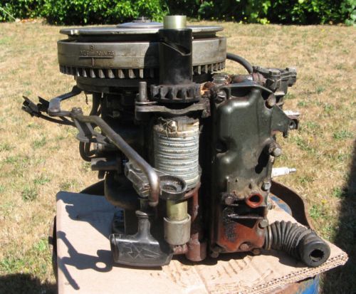 1968 JOHNSON 9.5hp OUTBOARD POWERHEAD w MAGNETO & STARTER MQ-14D Evinrude vtg, US $125.00, image 9
