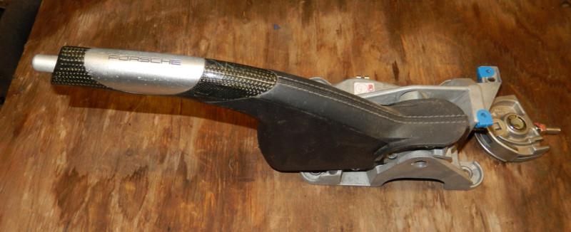 Porsche e brake lever black / silver w/ carbon 996 911, 986 boxster 97-04