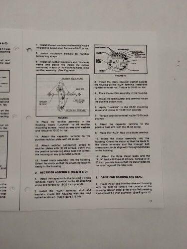 Aircraft Alternator Model TCM 642056 & TCM 646491 24 Volt, 100 Ampere Service, US $12.95, image 3