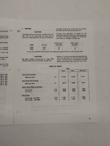 Aircraft Alternator Model TCM 642056 & TCM 646491 24 Volt, 100 Ampere Service, US $12.95, image 5
