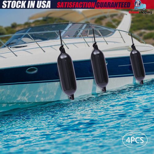 4 Pcs Boat Fenders PVC Yachts Canoes Dock Bumper Shield Protection 6.5" x 24", US $54.46, image 17