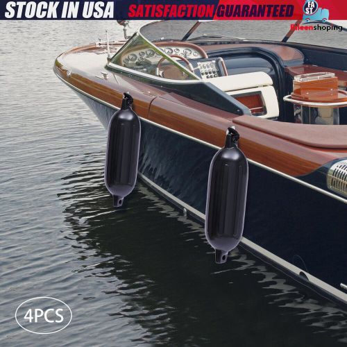 4 Pcs Boat Fenders PVC Yachts Canoes Dock Bumper Shield Protection 6.5" x 24", US $54.46, image 18