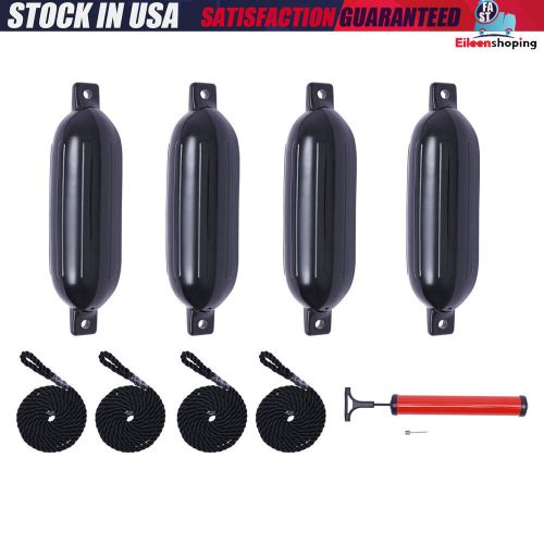 4 Pcs Boat Fenders PVC Yachts Canoes Dock Bumper Shield Protection 6.5" x 24", US $54.46, image 20