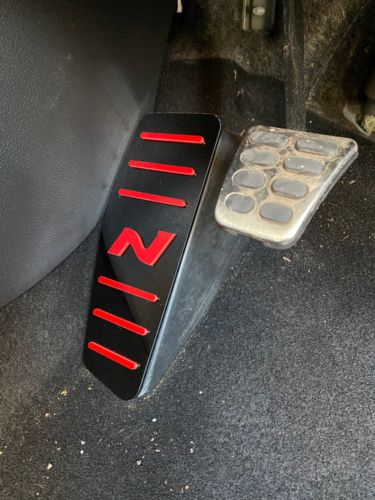 Hyundai i30N Dead Pedal Foot Rest Plate - Gloss Black / Red Acrylic RHD, US $, image 4