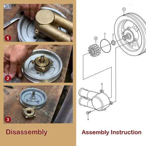 3858115 Raw Water Sea Pump Impeller Housing For Volvo Penta V6,V8 Prior-2005, US $98.60, image 10