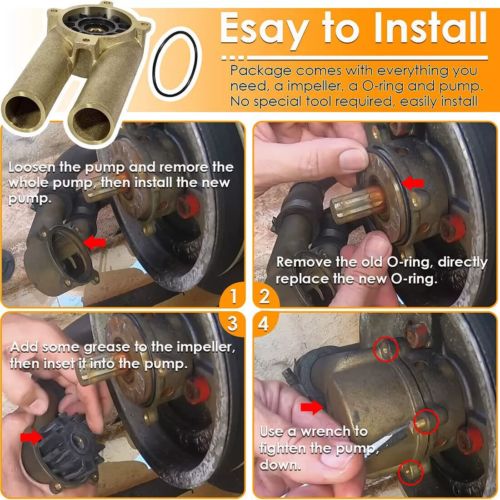 3858115 Raw Water Sea Pump Impeller Housing For Volvo Penta V6,V8 Prior-2005, US $98.60, image 18