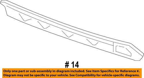 Dodge chrysler oem 11-14 charger rear bumper-rear valance 68092615aa