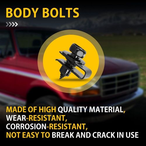 Car body screw fender bumper u-nut clips retainer gasket fastener metal 50x us