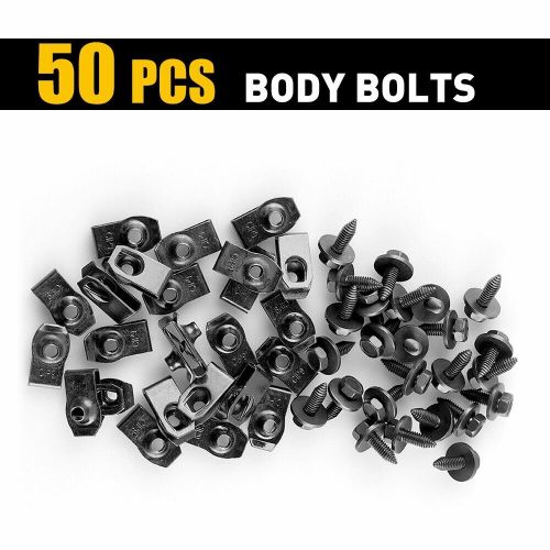 Car Body Screw Fender Bumper U-Nut Clips Retainer Gasket Fastener Metal 50X US, US $16.99, image 5