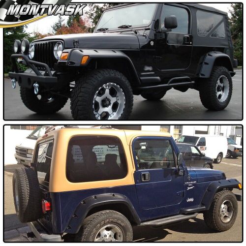 6pcs Pocket Fender Flares Fit For 1997-2006 Jeep Wrangler TJ/Unlimited LJ 2DR, US $51.29, image 7