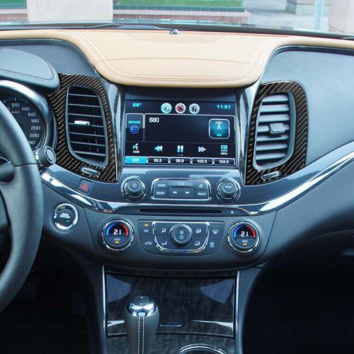 Car interior center air vent cover trim for chevrolet impala vinyl carbon fiber
