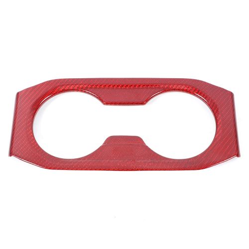 Red Real Carbon Fiber Rear Cup Holder Panel Trim Cover For BMW 5 Series 2024-25-, US $, image 2