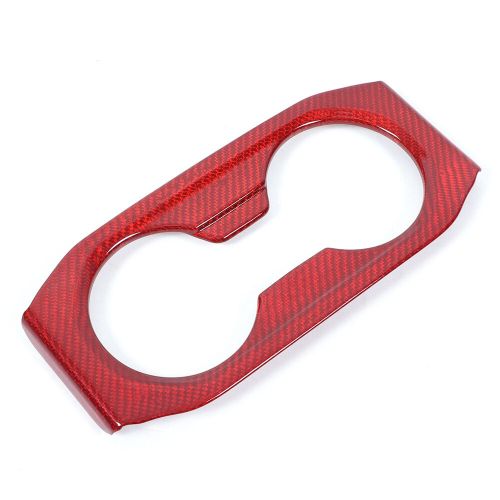 Red Real Carbon Fiber Rear Cup Holder Panel Trim Cover For BMW 5 Series 2024-25-, US $, image 6