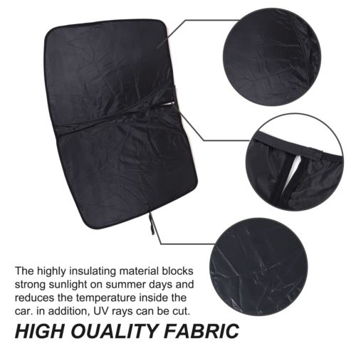 Black Front Windshield Sunshade UV Block Visor Cover For Fiat 500 2010-2024-, US $, image 22