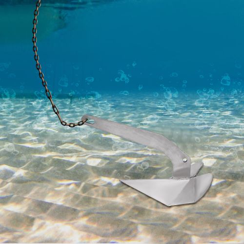 Wing Boat Anchor 18lb for 25-40ft Boats Non-Hinged Plow Delta Stainless Steel, US $113.36, image 8