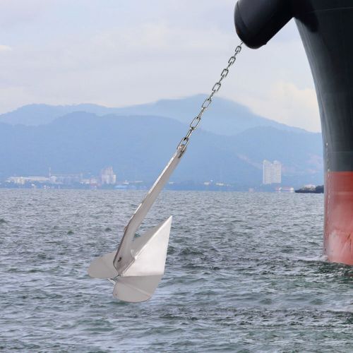 Wing Boat Anchor 18lb for 25-40ft Boats Non-Hinged Plow Delta Stainless Steel, US $113.36, image 12