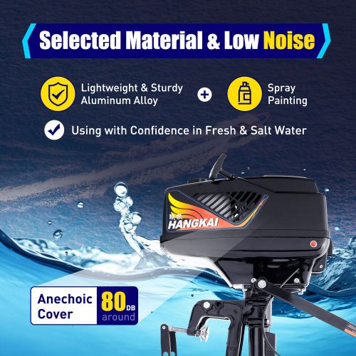 HANGKAI 2 Stroke 3.6HP Outboard Motor Fishing Boat Engine CDI Water Cooling 55cc, US $230.30, image 14