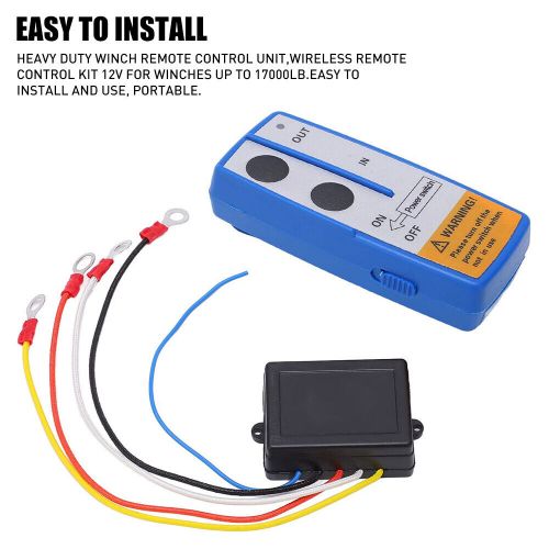 Wireless Winch Remote Control Handset Easy To Install 150ft 12 Volt Blue For ATV, US $18.99, image 6