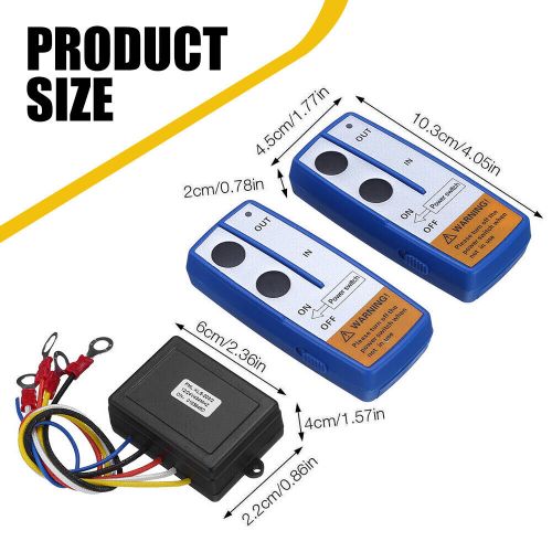 Wireless Winch Remote Control Handset Easy To Install 150ft 12 Volt Blue For ATV, US $18.99, image 7