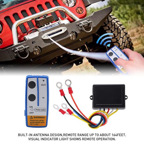 Wireless Winch Remote Control Handset Easy To Install 150ft 12 Volt Blue For ATV, US $18.99, image 10