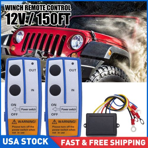 Wireless Winch Remote Control Handset Easy To Install 150ft 12 Volt Blue For ATV, US $18.99, image 11