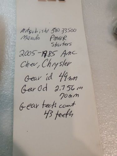 PLANETARY Gear 222-48019 SEALED BAG PMGR STARTER, US $15.00, image 3