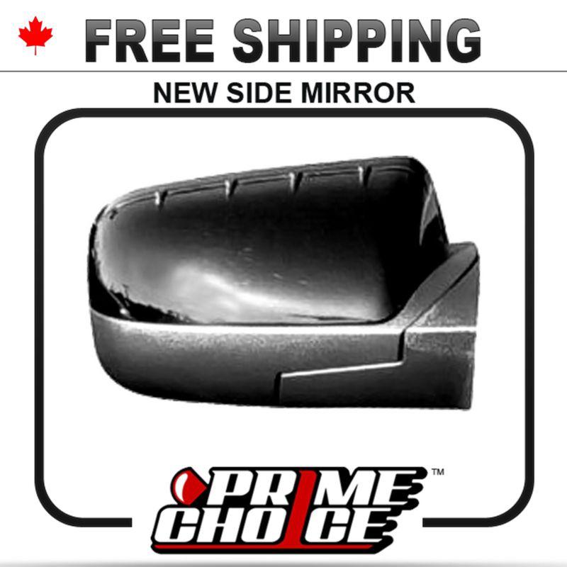 New power non heated passengers side view door mirror