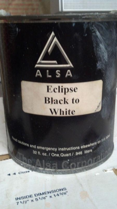 Alsa corp, thermo/chamealon paint, 1 quart, retails $429 black to white