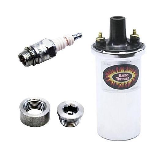 New flame thrower installation kit for autoloc, single exhaust, 1 per tail pipe