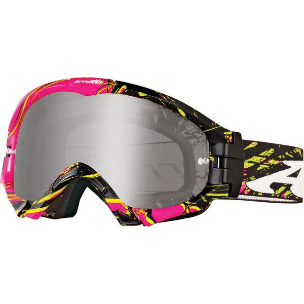 Pink/green/black-mercury chrme arnette series 3 mx explosive goggles