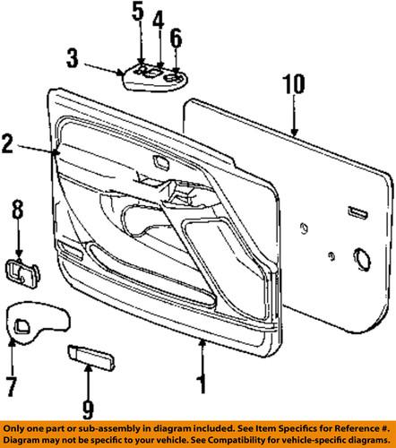 Gm oem 15045085 front door-mirror switch