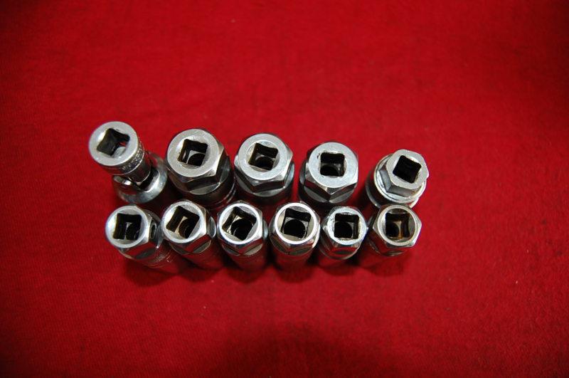 Find SNAP ON 3/8 DRIVE SPARK PLUG SOCKET LOT 11 PIECE in Dover