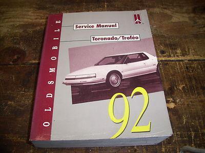 1992 oldsmobile toronado\trofeo factory issue repair manual