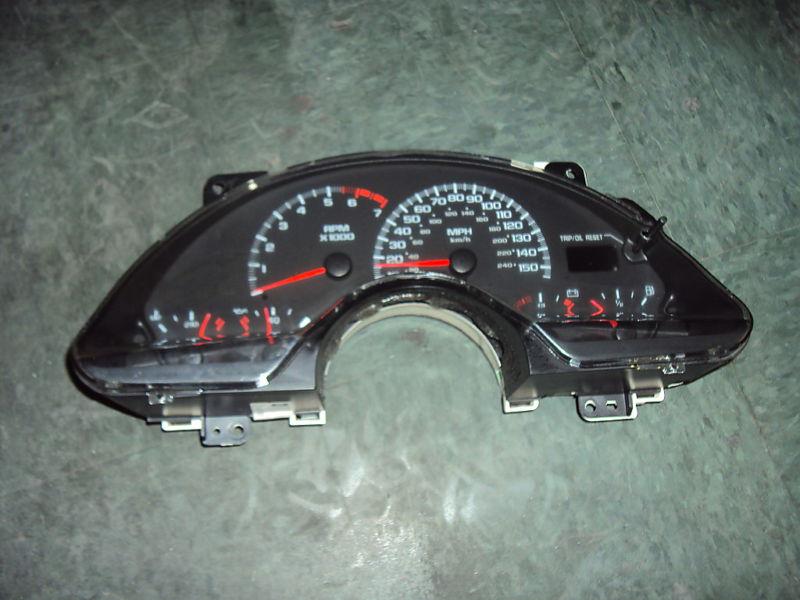 99-02 camaro ss z28 155mph instrument cluster gauge speedometer panel 00 01