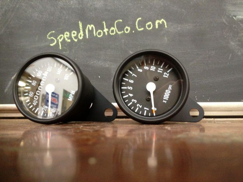 Find Speedometer tachometer tach gauge 2.5" set Honda motorcycle 550cc