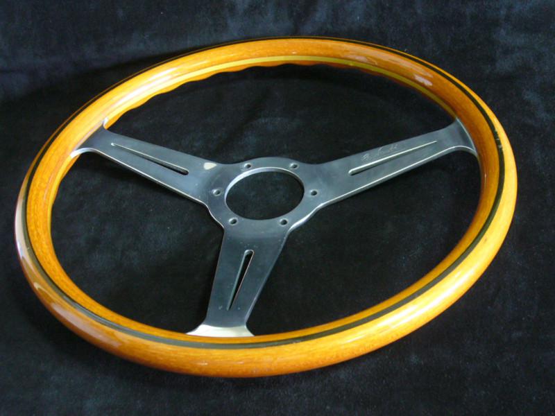 Nardi classic wood steering wheel polished spoke 36cm (14.1inch) diameter wheel
