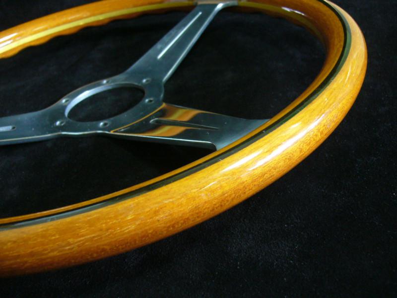 Nardi classic wood steering wheel polished spoke 36cm (14.1inch) diameter wheel, US $101.00, image 4