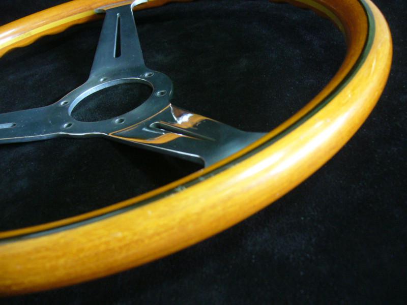 Nardi classic wood steering wheel polished spoke 36cm (14.1inch) diameter wheel, US $101.00, image 5