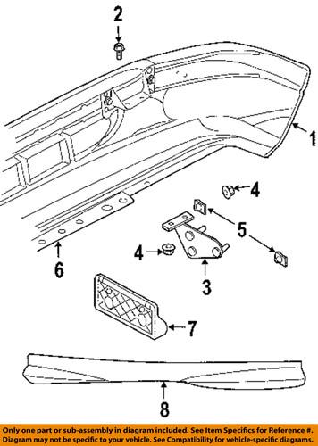 Dodge oem 5083107aa bumper cover