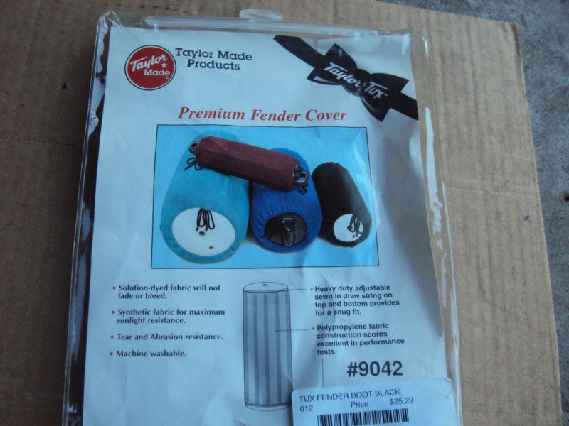Taylor made products premium boat fender cover blacktaylor tux  #9042 