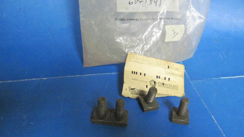 Mopar vent wing "t"nuts(4)n.o.s.70-74 charger,runner,fury,dodge,satellite,corone