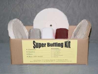 Super buffing polishing kit aluminum stainless chrome 6