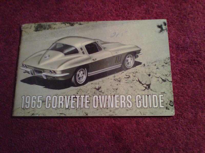 65 corvette owners guide #3859589 1st edition