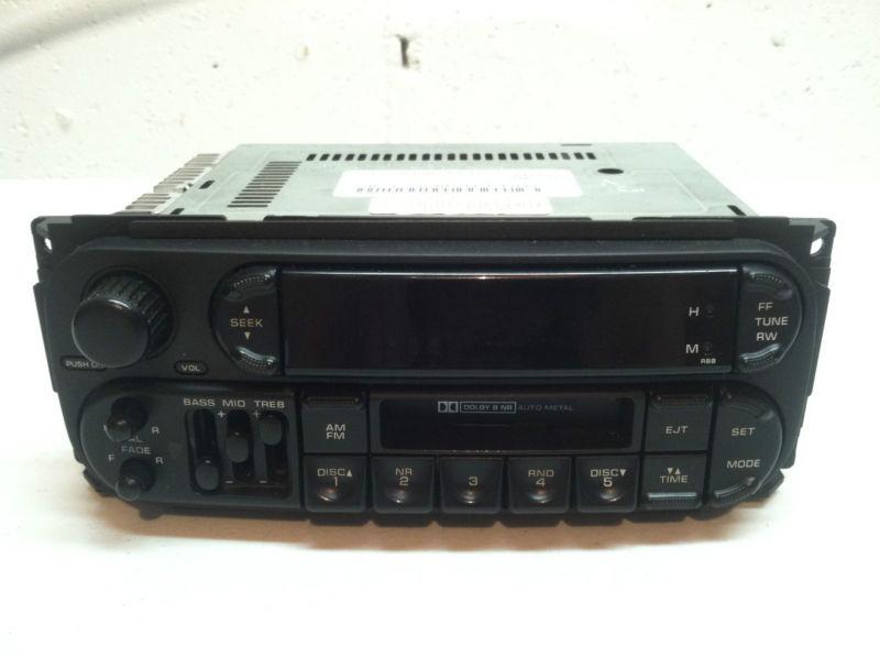 2002-2005 chrysler 300 ram town&country cassette radio stereo w/ cd-controls