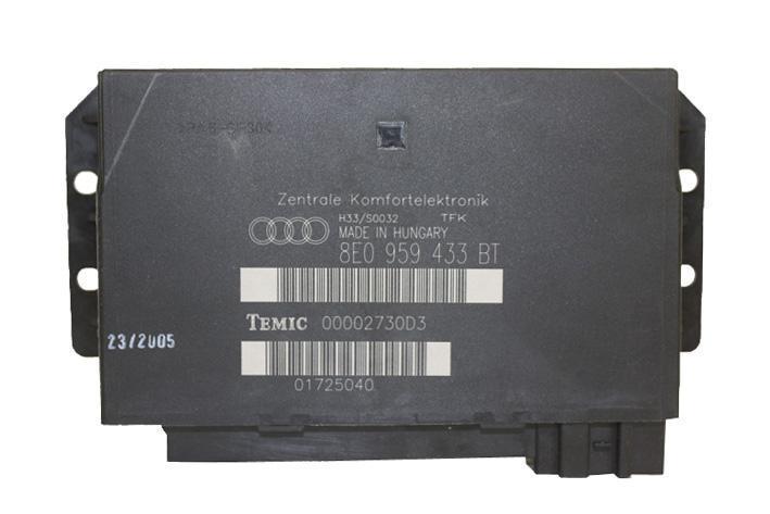 05-08 audi a4 s4 b6 central electronic control unit comfort system 8e0959433bt