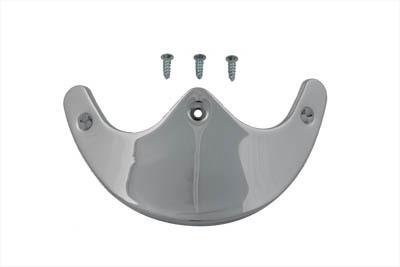 Chrome narrow smooth front fender tip for harley-davidsons/includes screws  