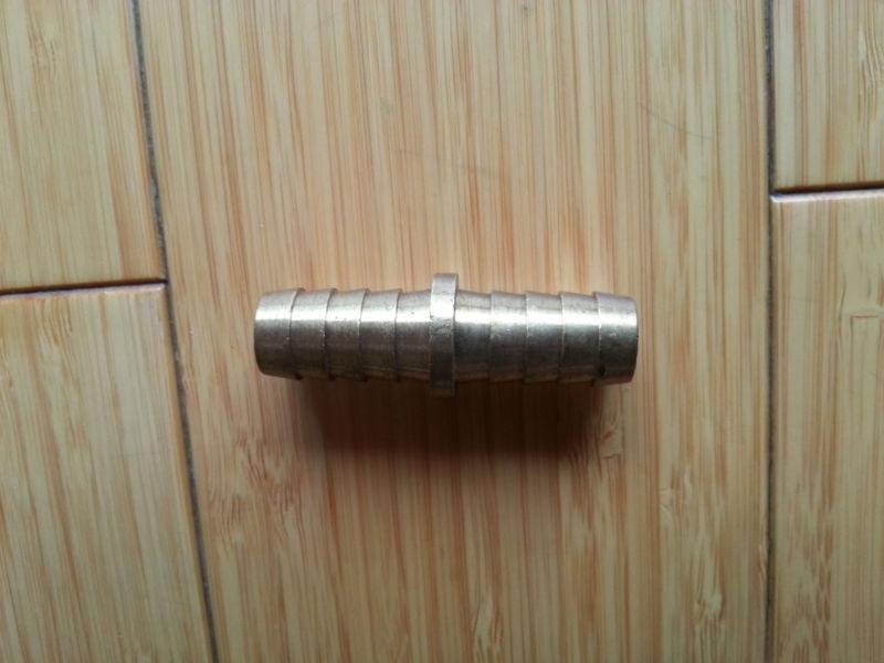 1/2 in brass hose barb mender splice  fuel fitting boat